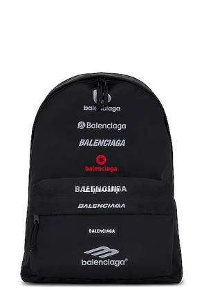 Balenciaga Explorer Backpack in Black - Black. Size all.