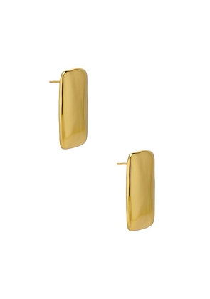 AUREUM Cait Earrings in Metallic Gold.