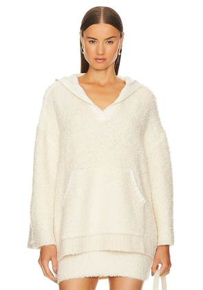 GRLFRND Aldis Boucle Sweater in Ivory. Size M, S, XL.