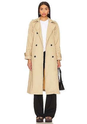 Lovers and Friends x Rachel Ridley Trench Coat in Beige. Size L, XS.