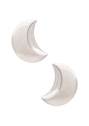 Julietta Moonlight Earrings in Metallic Silver.
