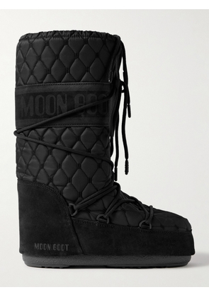 Moon Boot - Icon Suede-trimmed Quilted Shell Snow Boots - Black - EU 35/38,EU 39/41,EU 42/44