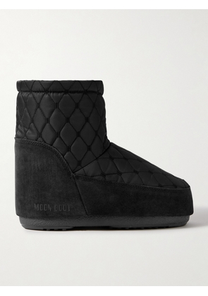 Moon Boot - Icon Low Suede-trimmed Quilted Shell Snow Boots - Black - 33/35,36/38,39/41,42/44