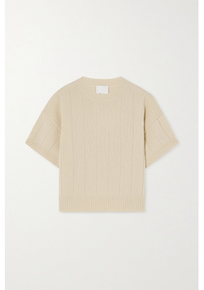 Allude - Ribbed Wool And Cashmere-blend Sweater - Cream - x small,small,medium,large