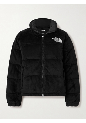 The North Face - Versa Nuptse Embroidered Quilted Velour Down Jacket - Black - x small,small,medium,large,x large