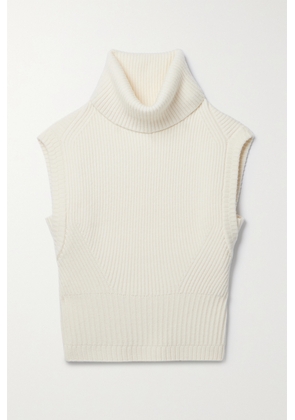 SIMKHAI - Maple Ribbed Wool And Cashmere-blend Turtleneck Top - Ivory - x small,small,medium,large,x large