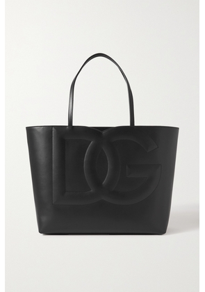 Dolce & Gabbana - Large Embossed Leather Tote - Black - One size