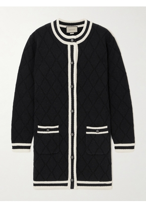 Gucci - Knitted Wool-piqué Cardigan - Black - XS,S,M,L