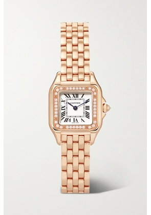 Cartier - Panthère De Cartier 22mm Small 18-karat Pink Gold Diamond Watch - Rose gold - One size