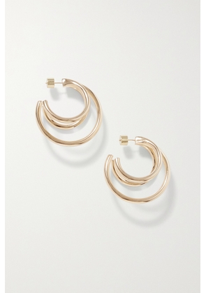 Jennifer Fisher - Triple Lilly Gold-plated Hoop Earrings - One size