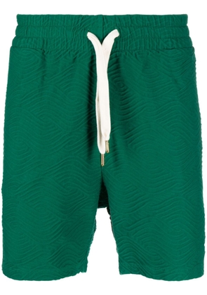 Casablanca 3D Wave-jacquard shorts - Green