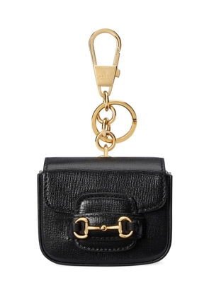 Gucci Horsebit 1955 leather keychain - Black