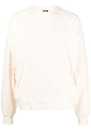 Jacquemus Le Sweatshirt Typo cotton top - Neutrals