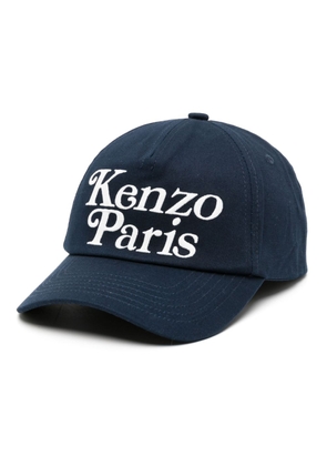 Kenzo logo-embroidered cotton cap - Blue