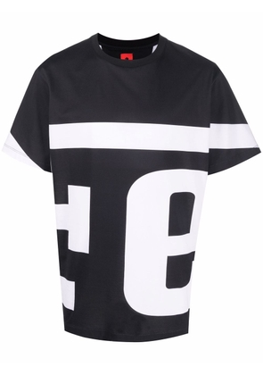 Ferrari logo cotton T-shirt - Black