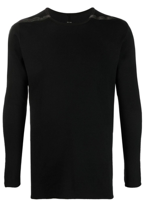 Isaac Sellam Experience stripe-print long-sleeve jumper - Black