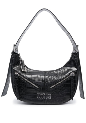 Versace Jeans Couture crocodile-embossed shoulder bag - Black