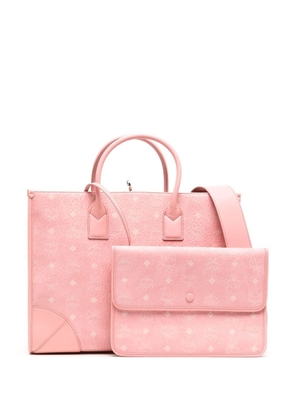 MCM large Munchen tote bag - Pink