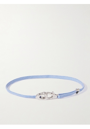 Miansai - Caden Rope Silver Bracelet - Men - Blue