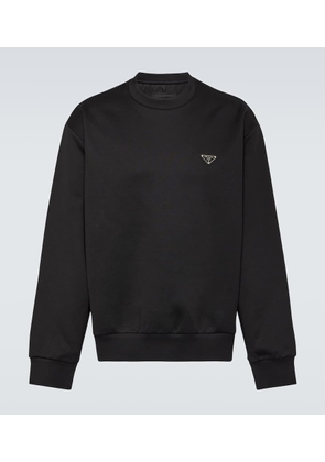 Prada Logo cotton-blend sweatshirt