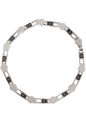 Balenciaga Silver Zip Necklace