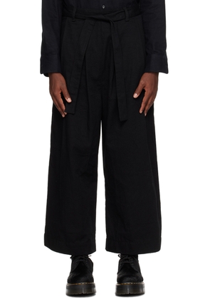 Naked & Famous Denim SSENSE Exclusive Black Trousers