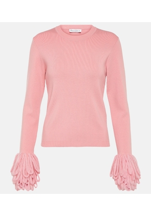 JW Anderson Fringed wool-blend sweater