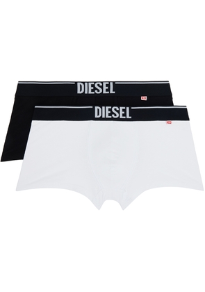 Diesel Two-Pack Black & White Umbx-Damien Boxers