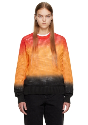 Stüssy Orange Crewneck Sweater