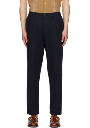 Universal Works Navy Tapered Trousers