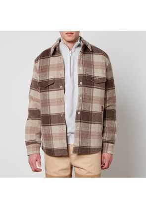 Axel Arigato Hills Checked Wool-Blend Overshirt - L