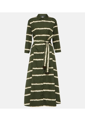 'S Max Mara Olanda striped cotton midi dress