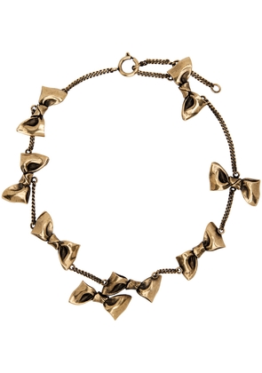 Acne Studios Gold Karen Kilimnik Edition Multi Bow Necklace