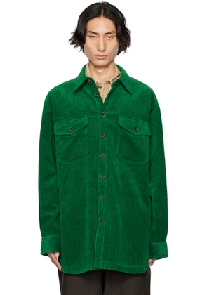 UMA WANG Green Tavis Shirt