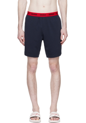 Hugo Black Jacquard Pyjama Shorts