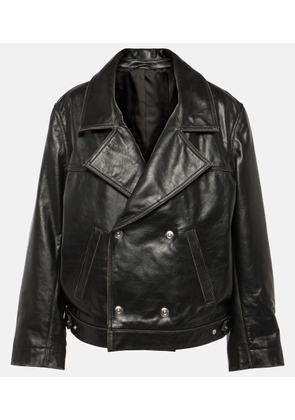 Victoria Beckham Oversized leather jacket