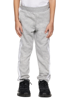 adidas Kids Kids Gray 3-Stripes Big Kids Lounge Pants