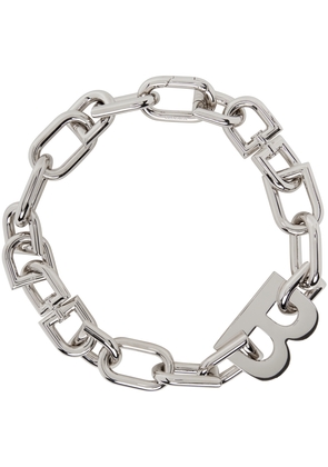 Balenciaga Silver XXL B Chain Necklace