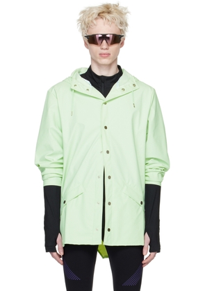 RAINS Green Coated Jacket