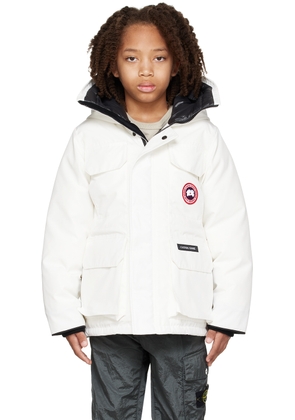 Canada Goose Kids Kids White Expedition Down Jacket