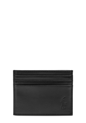 Polo Ralph Lauren Logo Leather Card Holder - Black