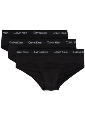 Calvin Klein Underwear Three-Pack Black Hip Briefs