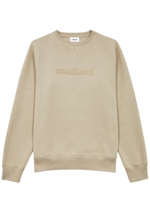 Soulland Bay Logo Cotton-blend Sweatshirt - Beige - S