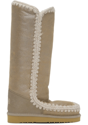 Mou Beige 40 Shearling Boots