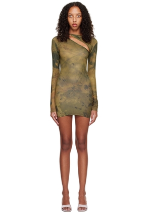 BINYA SSENSE Exclusive Brown Gabriela Mini Dress