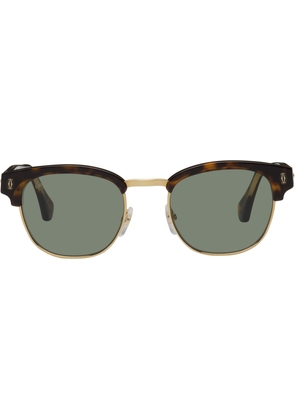 Cartier Tortoiseshell Rectangular Sunglasses