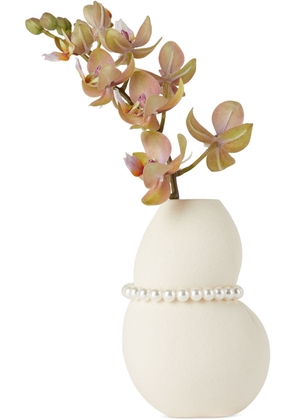 Completedworks White Faux-Pearl Small Vase