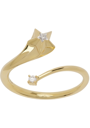 Adina Reyter Gold Diamond Shooting Star Wrap Ring