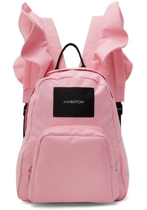 Pushbutton Pink Wing Strap Backpack