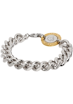 IN GOLD WE TRUST PARIS Silver Curb Chain Bracelet